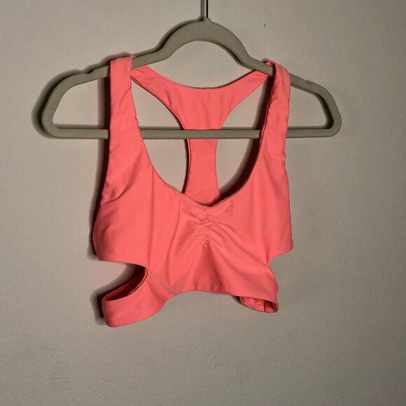 Tori Praver Swimwear Seafoam Cutout Racerback Bikini Top Medium - Picture 1 of 3